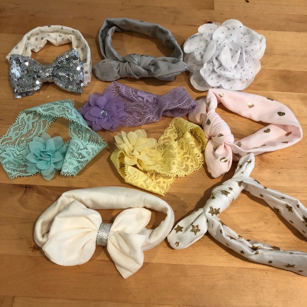 9 baby girl newborn headbands